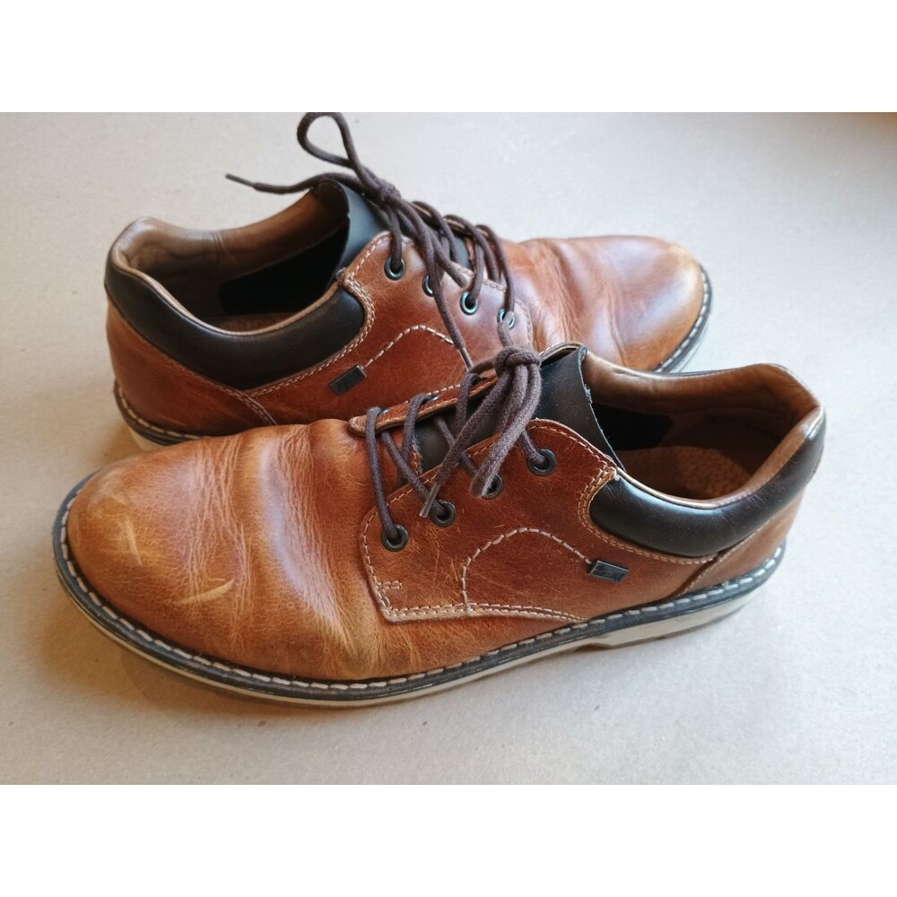 Rieker Mens Brown Oxford Casual Dress Shoe Sz EU 41